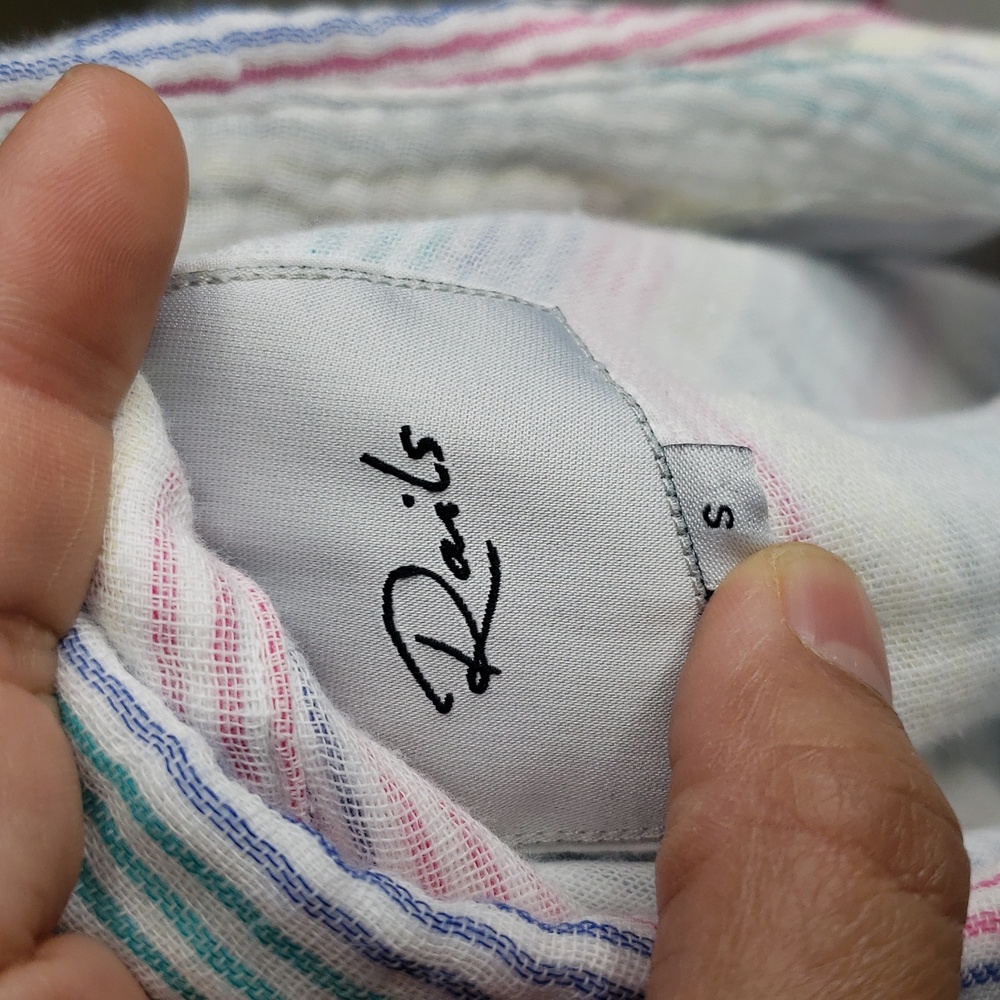 Rails Womens Ellis Iris Stripe Gauze Button Up Sh… - image 6